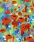 Abstract Colorful Poppies in Grass Paint-by-Numbers Kit (16x20") – DIY Canvas Painting with Paints & Brushes for Adults, Beginners, Women’s Crafts & Gifts